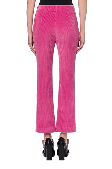 CORDUROY FLARE TROUSERS PINK 2