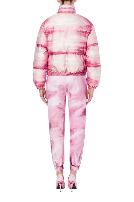 PAINTING NYLON DOWN JACKET PINK 2