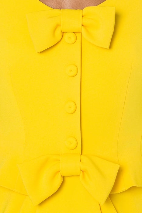 CADY DRESS WITH BOWS YELLOW 4