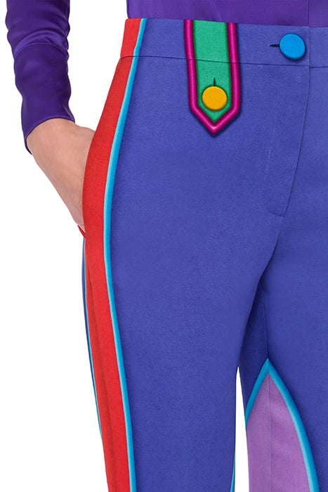 TROMPE L'ŒIL CADY TROUSERS PURPLE 4