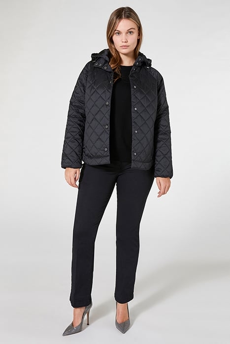LIGHTWEIGHT QUILTED DOWN JACKET BLACK 3
