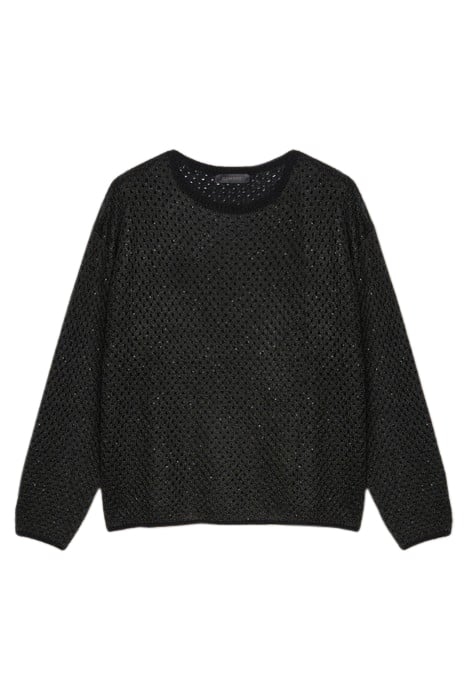 MOHAIR SWEATER WITH SEQUINS BLACK 4