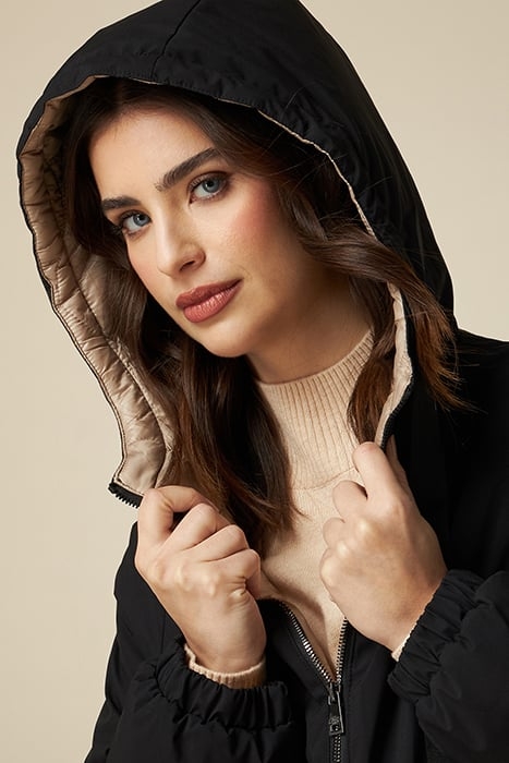 Padded coat with contrasting lining 4