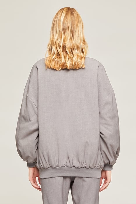 LIGHTWEIGHT PADDED BOMBER JACKET GREY 2