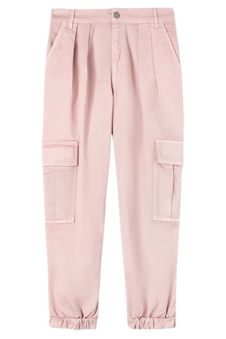 COTTON-BLEND CARGO TROUSERS BLUSH 3