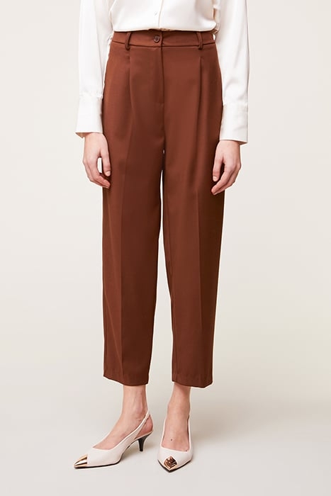 FLOWING TROUSERS WITH DARTS NATURAL 1