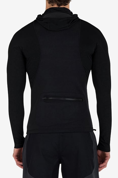 COAST GUARD HOODED SURF TOP BLACK 2