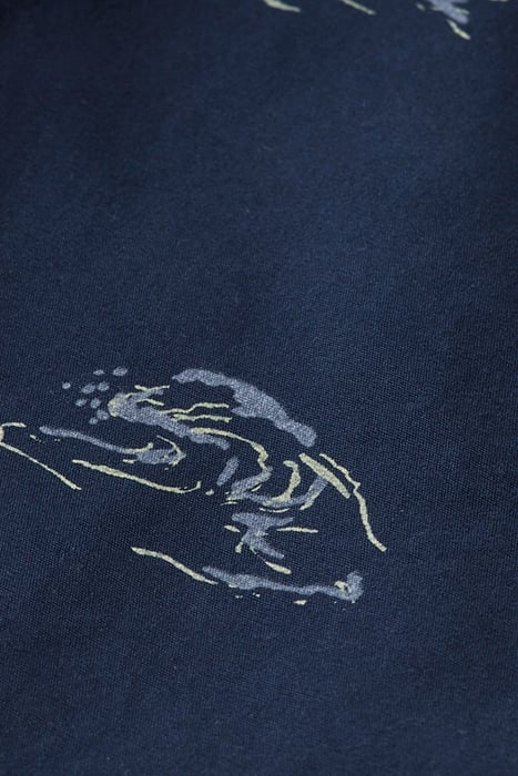 MID LENGTH - ALL-OVER PRINTED CHINO SHORT SAIL BOAT NIGHT MI 3