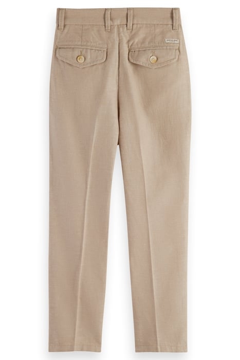 LOOSE-TAPERED-FIT - COTTON LINEN TWILL JOGGER SEASTONE 2