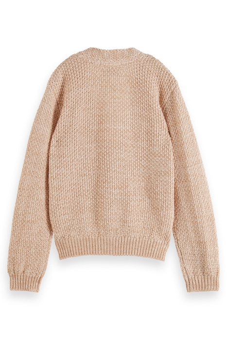 LUREX BLEND CARDIGAN SAND MELANGE 2