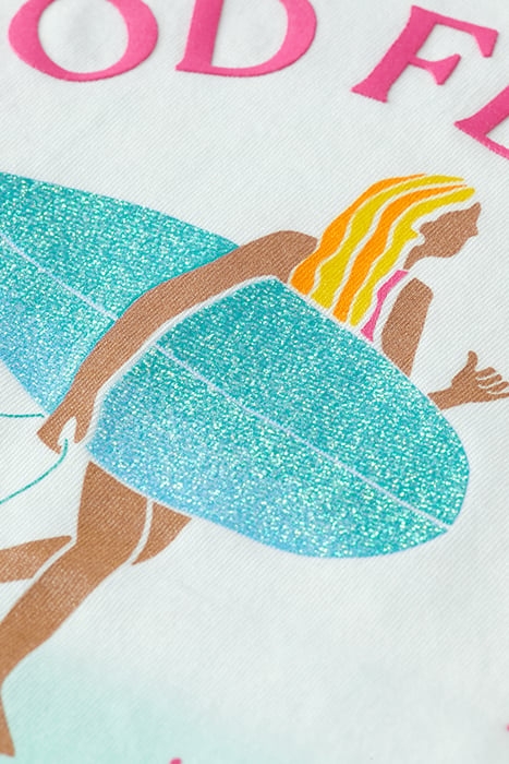 RELAXED-FIT DIP-DYED ARTWORK T-SHIRT SUNSHINE YELLOW 3