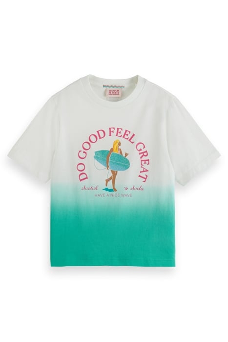 RELAXED-FIT DIP-DYED ARTWORK T-SHIRT SUNSHINE YELLOW 1