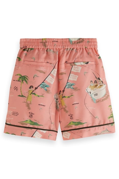 STRAIGHT LEG ALL-OVER PRINTED SHORTS SEASIDE ADVENTURES 2