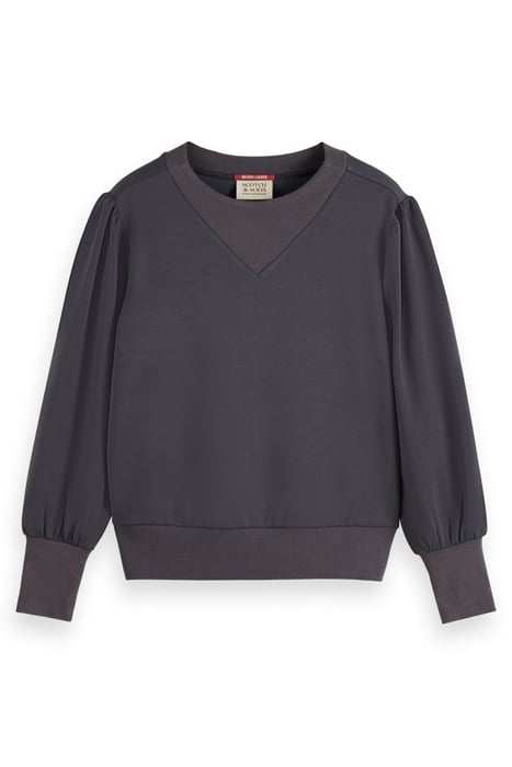 RUCHED YOKE SEAM MODAL SWEATSHIRT ANTRA 4