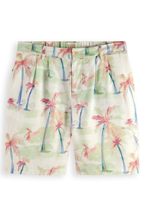 TWILT - PRINTED PLEATED BERMUD PALMTREE HAWAII AOP 4