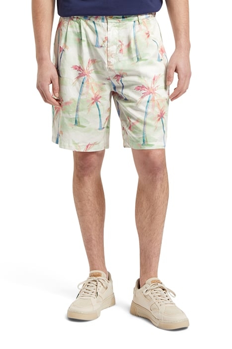 TWILT - PRINTED PLEATED BERMUD PALMTREE HAWAII AOP 1