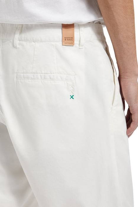 STUART - COTTON-BLEND TWILL SH WHITE 7