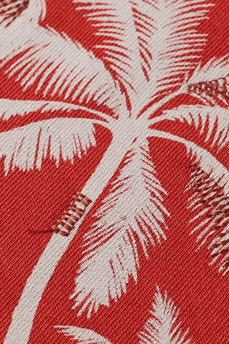 RELAXED FIT RAGLAN SLEEVED GRAPHIC SWEATSHIRT RUSTIC CORAL 3