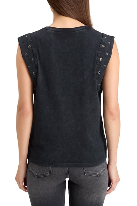 STUDDED PANEL TANK EVENING BLACK 2