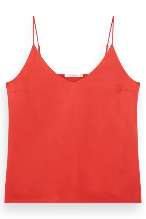 CAMISOLE WOVEN FRONT JERSEY BACK RUSTIC CORAL 1