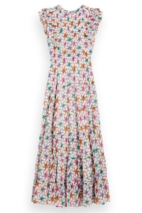 PRINTED MAXI COTTON VOILE DRESS STARFISH 4