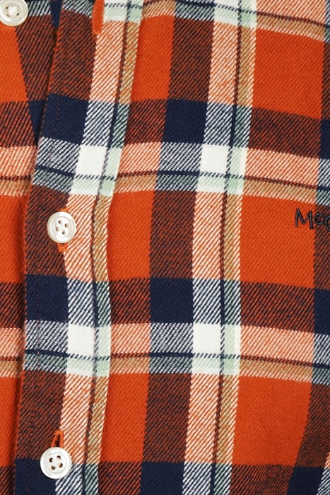 BIG FLANNEL Y/D CHECK SHIRT WINTER ORANGE 5