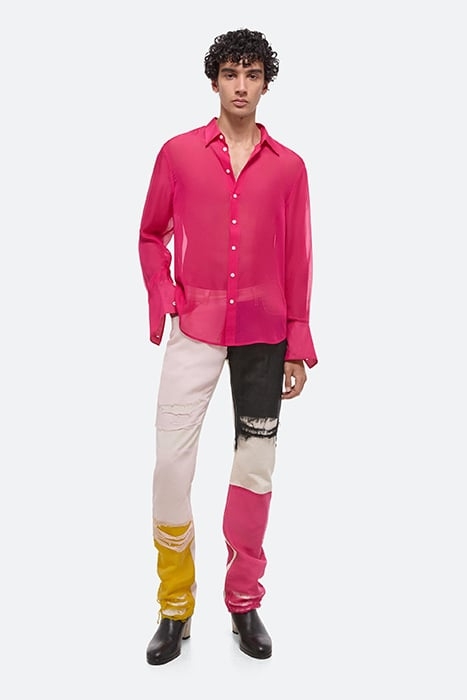 RELAXED SHIRT SILK FUCHSIA 3