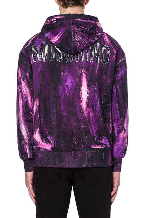 PAINTING ZIP SWEATSHIRT BLACK 2