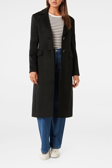 REBECCA 2 BUTTON COAT BLACK 5