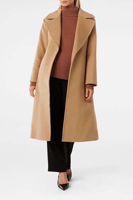 PRIYA WRAP COAT CAMEL 5