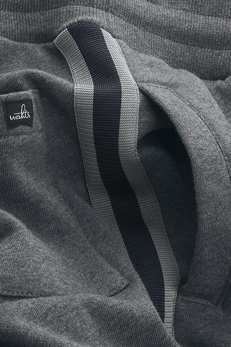 LOGAN-BAND | CUFFED SWEATPANTS MID GREY MELANGE 2