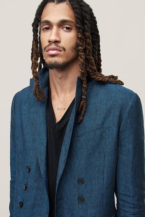 SLIM FIT DOUBLE BREASTED PEAK LAPEL JACK EMPIRE BLUE 2