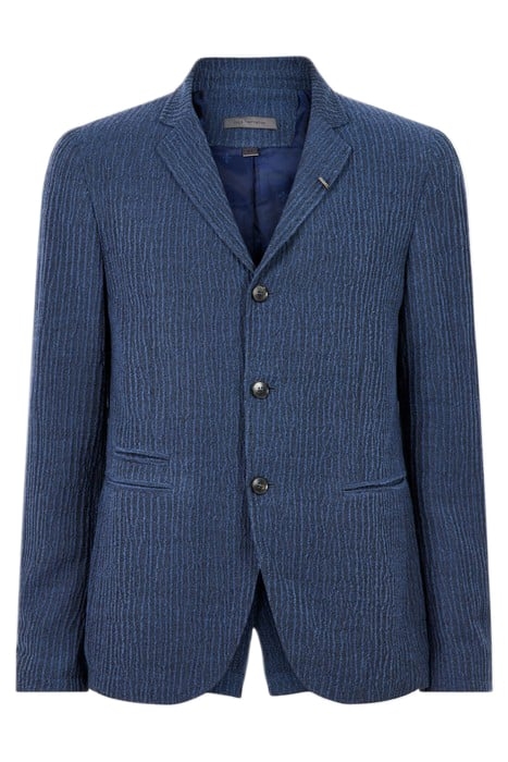 SLIM FIT NOTCH LAPEL JACKET W/ HOOK AND CADET BLUE 2