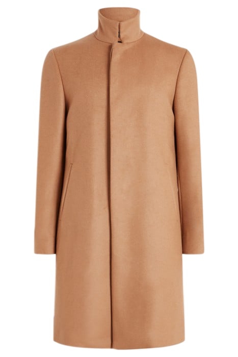 HIDDEN CF PLACKET BUTTON FRONT SLIM FIT CAMEL 2