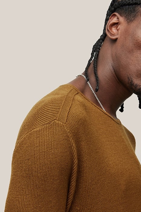 ASTORIA REGULAR FIT LS MERINO SILK CREW COPPER 2