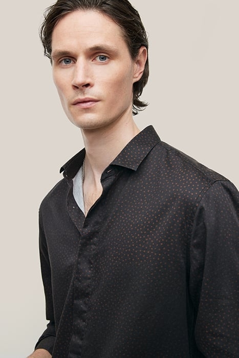 RODNEY LS SPORT SHIRT CONCEALED PLACKET BLACK 2