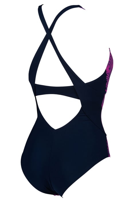 W VIOLA CRADLE BACK ONE PIECE C-CUP NAVY-ROSE VIOLET 4