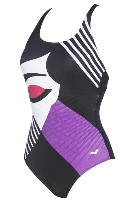 W AIKA CRADLE BACK ONE PIECE C-CUP BLACK-BLACK 3