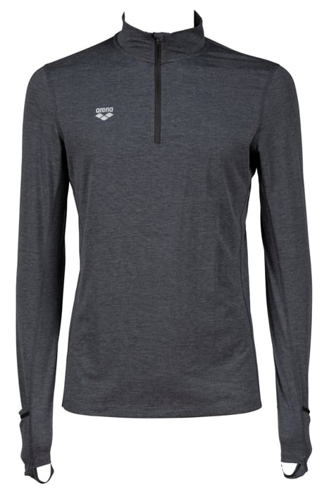 M THERMAL H/Z LONG SLEEVE BLACK MELANGE-SILVER 3