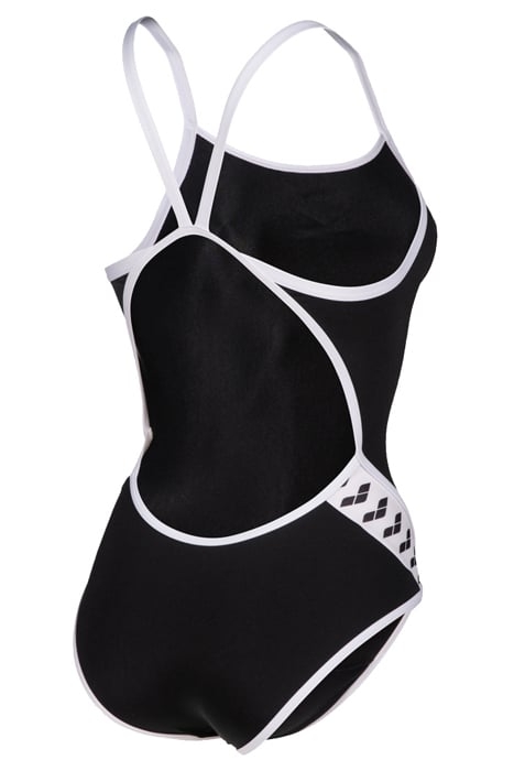 WOMEN'S ARENA ICONS SUPER FLY BACK SOLID BLACK-WHITE 7