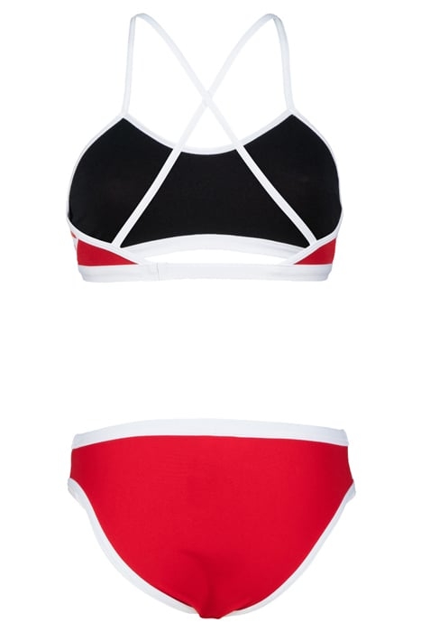 WOMEN'S ARENA ICONS BIKINI CROSS BACK SO RED-WHITE 5