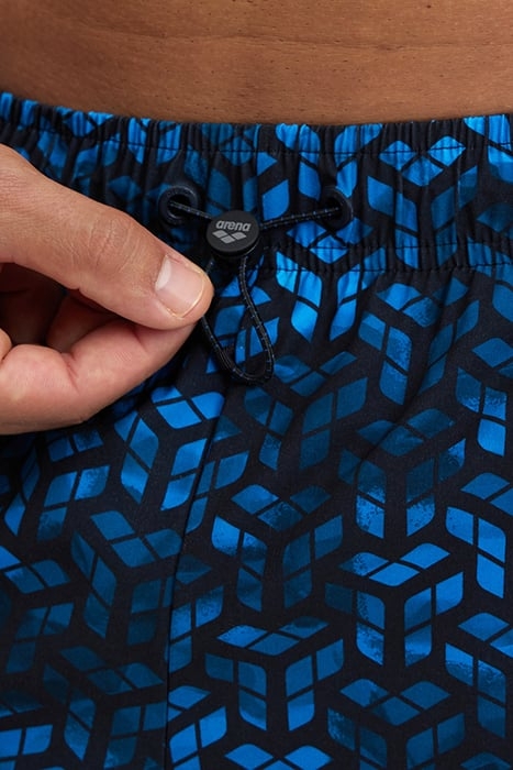 MEN'S ARENA EVO BEACH BOXER AO BLACK-TURQUOISE MULTI 7