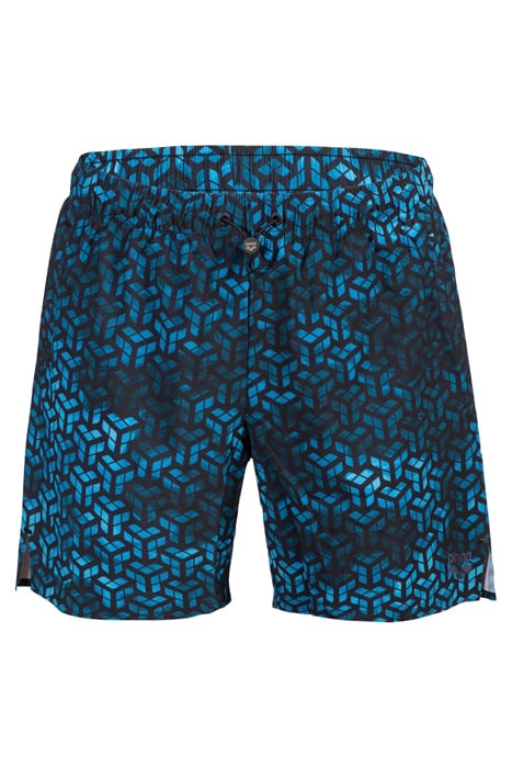 MEN'S ARENA EVO BEACH BOXER AO BLACK-TURQUOISE MULTI 4