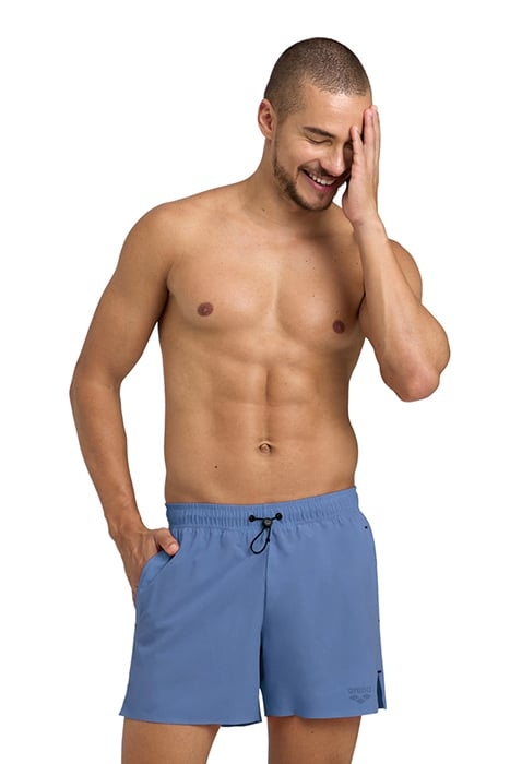 MEN'S ARENA EVO PRO_FILE BEACH SHORT GREY BLUE 1
