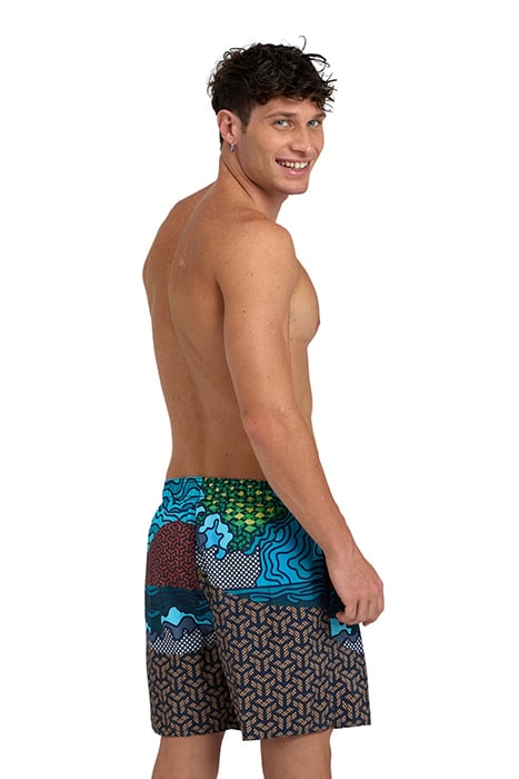 MEN'S BEACH BOXER PLACED SKY&BEACH 2