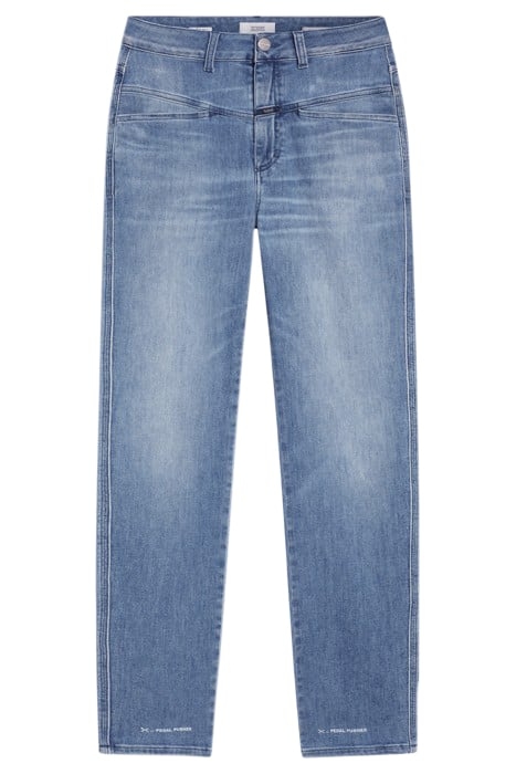 PEDAL PUSHER JEANS MID BLUE 4