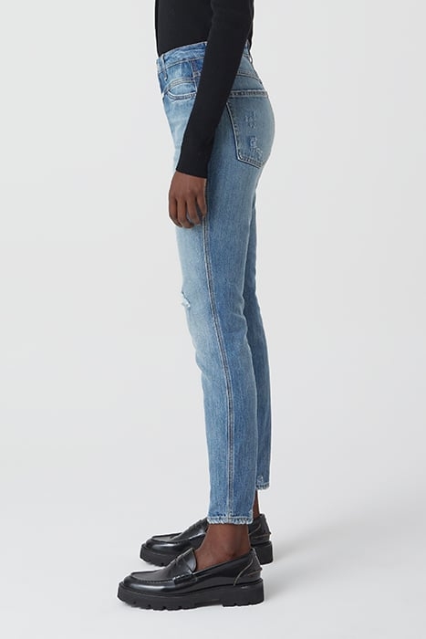 SKINNY PUSHER JEANS MID BLUE 5