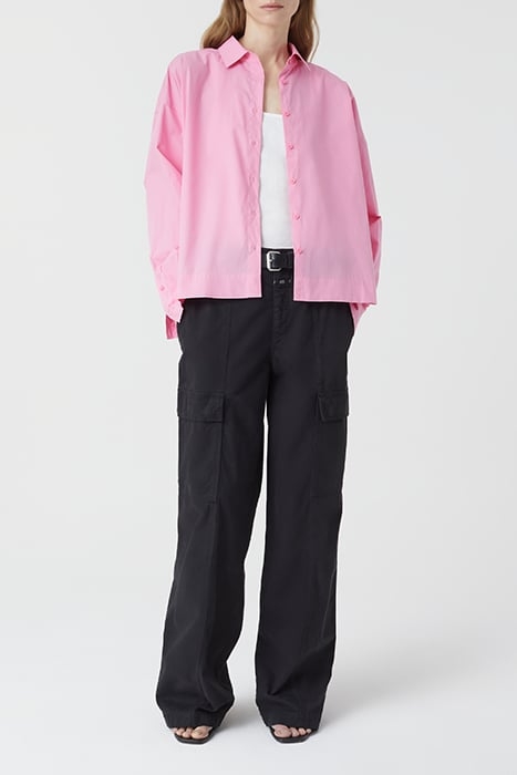 GATHERED SHIRT PINK LILIES 3