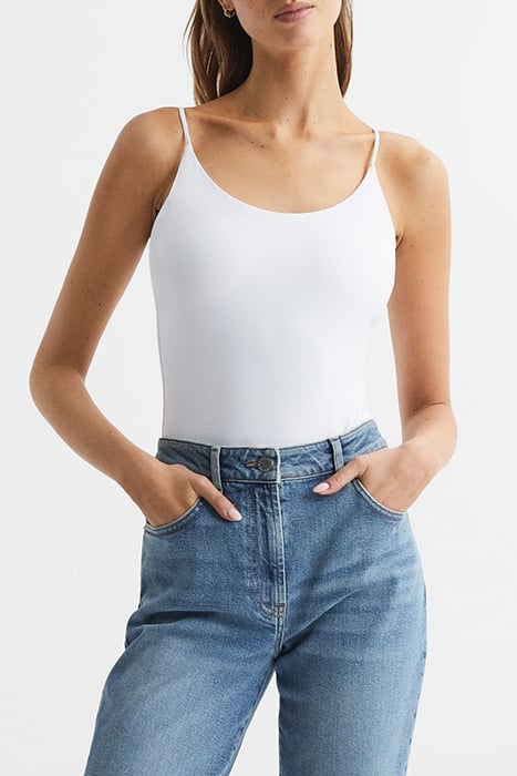 LUCY-STRAPPY BODYSUIT WHITE 1