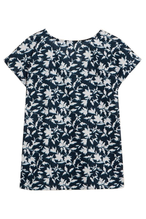 RAE COTTON VEST NAVY PRINTED 3